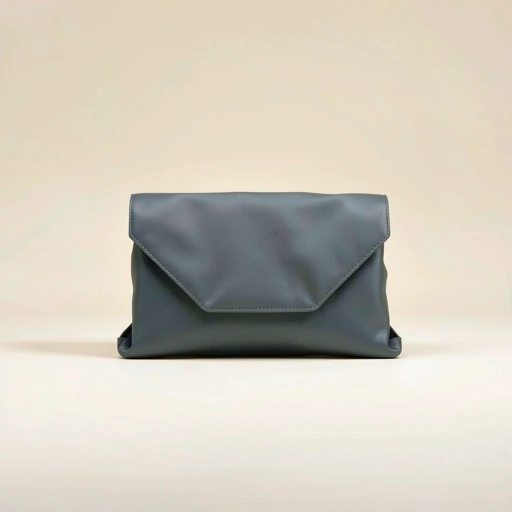 Marrow & Vale Fold Clutch in Charcoal