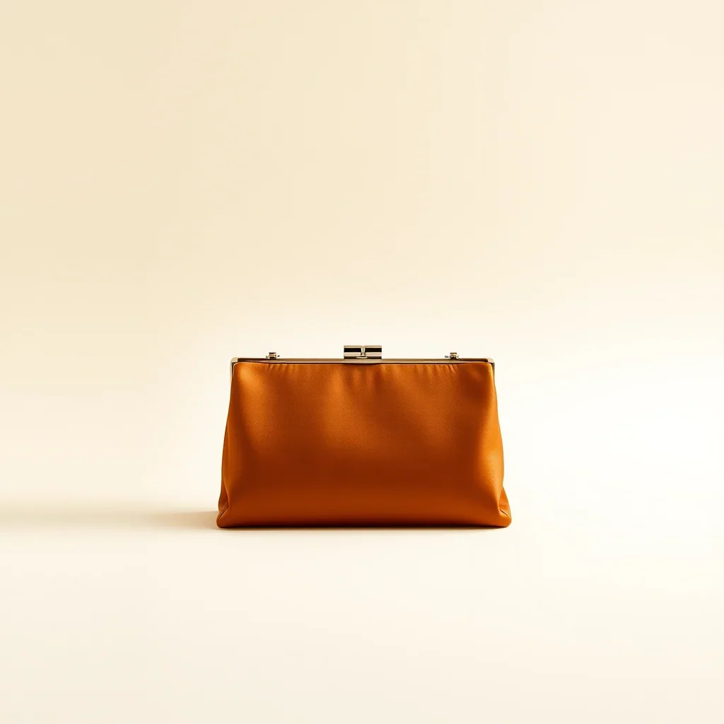 Seraine Vela Clutch in Cognac